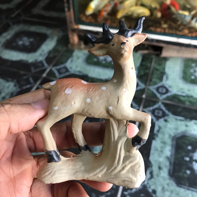 NAI TRANG TRÍ HỒ CÁ NON BỘ DÀI 7CM CAO 12CM