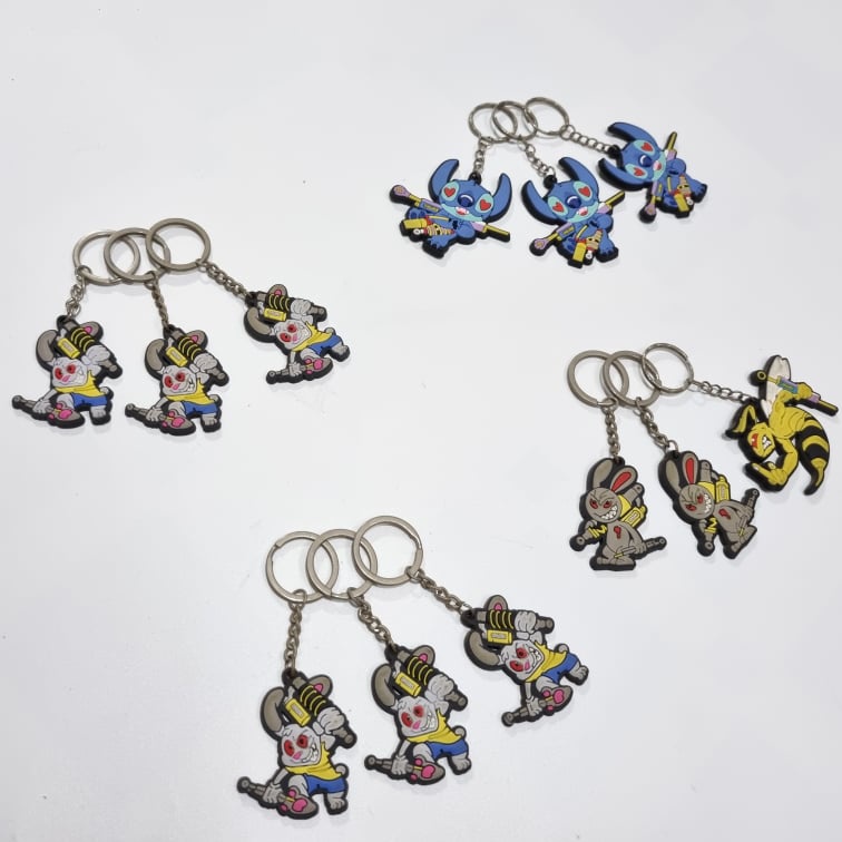 Móc Khóa Cao Su Loại Mỏng Xinh Xắn Đáng Yêu (không có bìa) Tiện Lợi