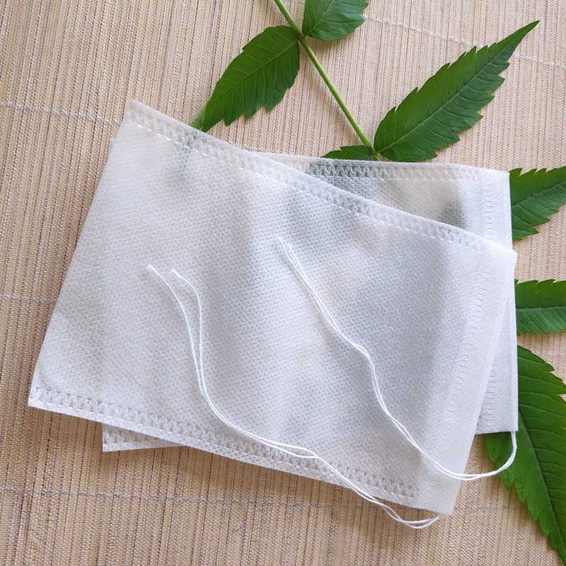 GIÁ TỐT 100 cái Túi lọc trà túi vải không dệt cao cấp có dây rút đầy đủ thumbnail