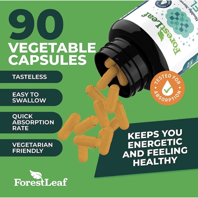 Vitamin B2 Riboflavin 400mg ForestLeaf bổ máu 90 viên USA