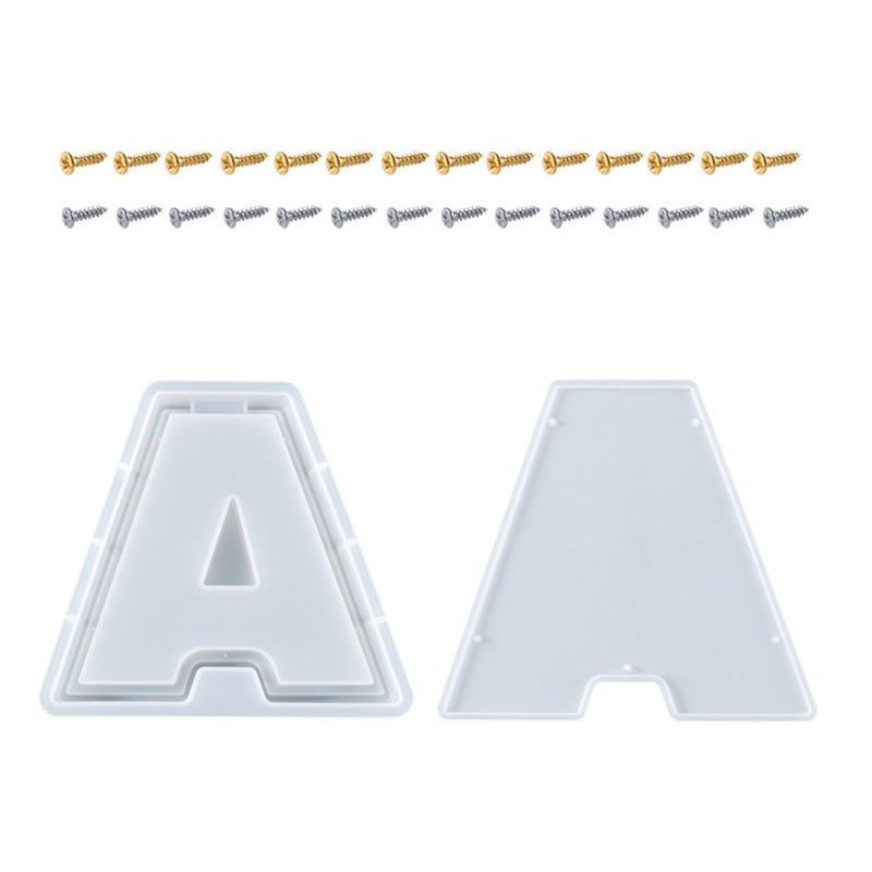 Sa Khuôn Silicone Làm Hộp Đựng Tiền Xu Hình Chữ Cái DIY