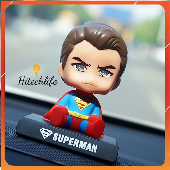 (Siêu Hot) Set Batman Superman Trang Trí Decor Taplo Xe Hơi - Bộ Người Dơi Siêu Nhân Trang Trí Taplo Ô Tô, Bàn Làm Việc