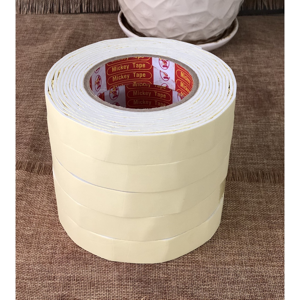 Băng dính xốp 2 mặt - 2F / 2,4F / 5F - bám dính trên các bề mặt - vpp Diệp Lạc