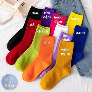 Tất nữ nhún cổ cao phong cách vintage hàn quốc