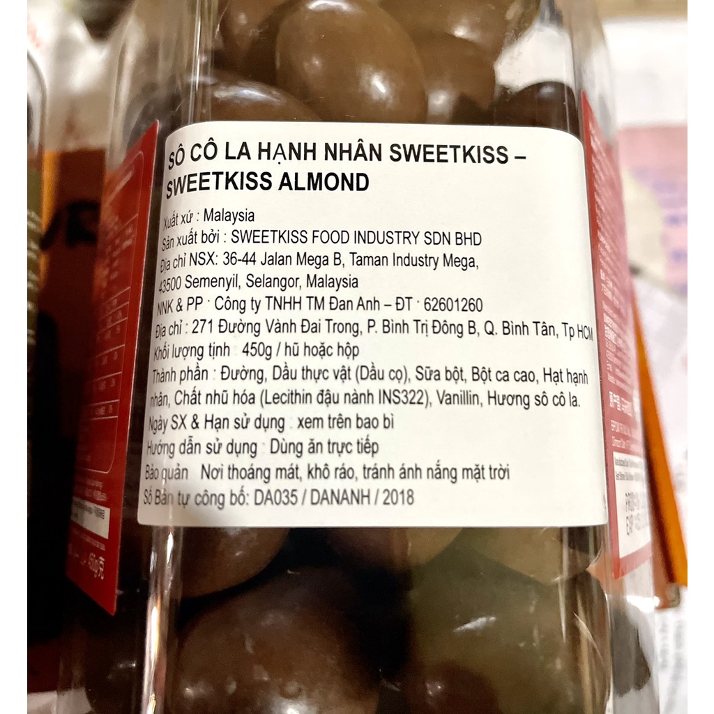 Kẹo Socola Choco Beryls SWEETKISS Hũ 450g Hàng nhập khẩu