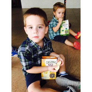 Bánh gạo ăn dặm hữu cơ vị Rau Bina bổ sung Omega 3 & DHA