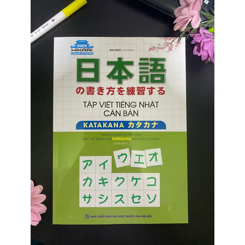 Sách - Combo Tập Viết Tiếng Nhật Căn Bản HIRAGANA + KATAKANA + KANJI + THÔNG DỤNG ( combo. lẻ tùy chọn ) - Minh Thắng