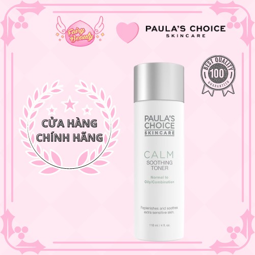 [PAULA'S CHOICE] Toner dịu nhẹ và phục hồi da dầu nhạy cảm Calm Soothing Toner Normal to Oily/Combination (Mã 9160)