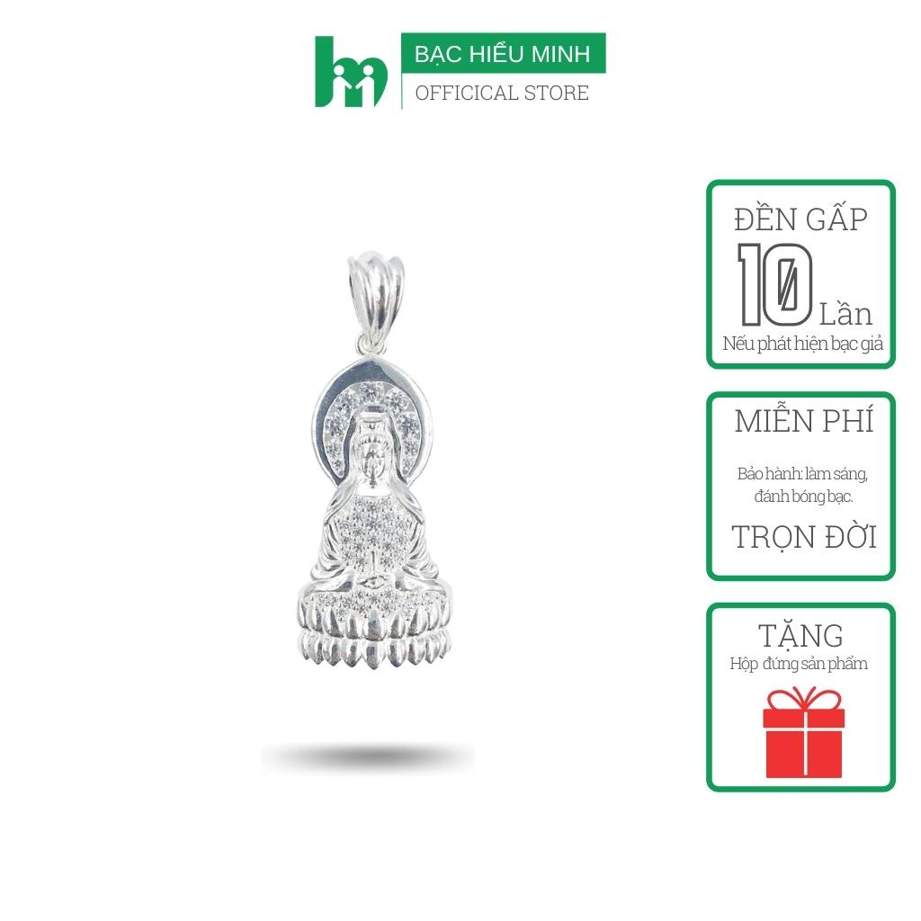 Mặt Dây Chuyền Nữ Bạc Hiểu Minh DMD275S Phật Bà Quan Thế âm Bồ Tát Bảo Hành Vĩnh Viễn ( Hàng Chính Hãng )