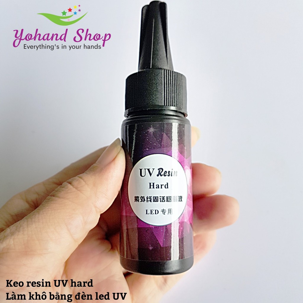 Keo resin UV Hard led , Đèn led UV làm khô keo Resin UV 25gram