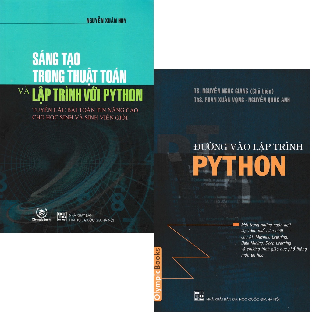 Sách - Combo Đường Vào Lập Trình Python + Sáng Tạo Trong Thuật Toán Và Lập Trình Với Python (Bộ 2 Cuốn)