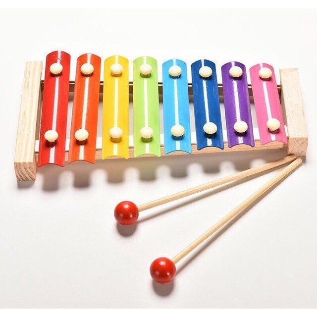 Đàn gỗ Piano 8 thanh cho bé, loại đẹp, chuẩn âm sắc, giúp bé học màu Cá Shop_Phụ kiện cá cảnh