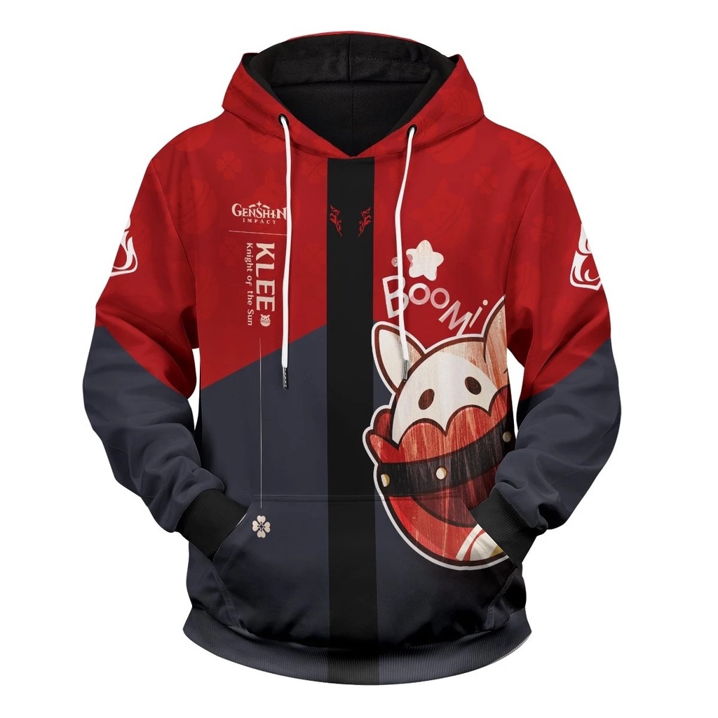 Áo Hoodie Dáng Rộng In Họa Tiết God Keli Merchandise genshin Iqpact Thời Trang Cho Nam Và Nữ