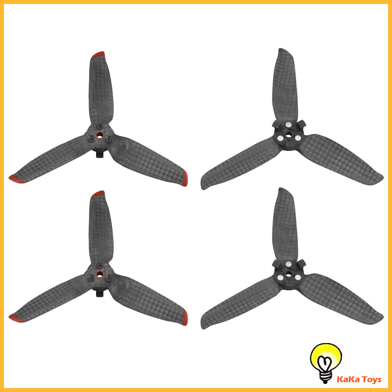 [KaKa Toys]Carbon Fiber Low-Noise Quick Release Propeller Props for DJI FPV Combo Drone Foldable Quadcopter