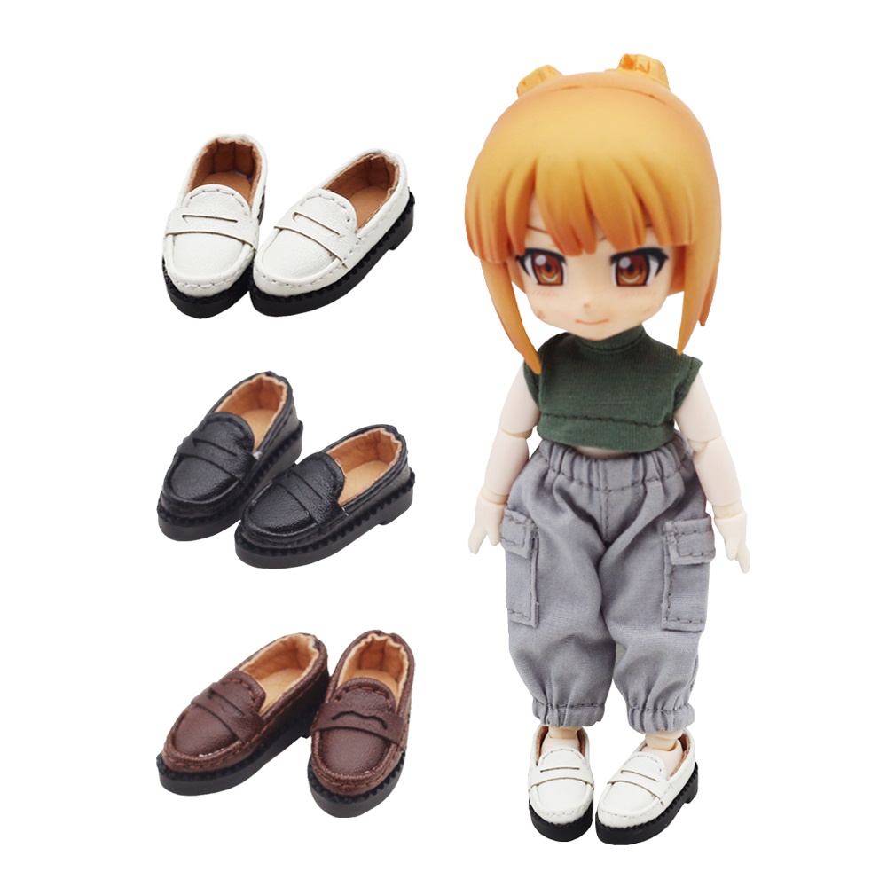 Giày Búp Bê 1 / 12 BJD Ob11 DOD ,YMY, P9,GSC 2.8 * 1.1cm