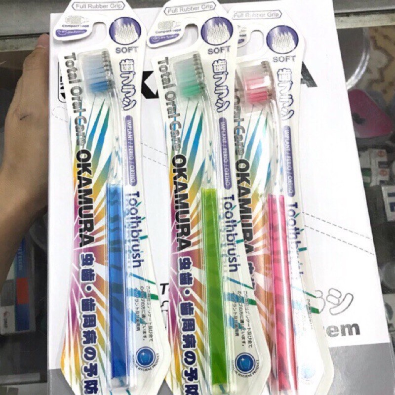 Bàn chải đánh răng Okamura lông mềm siêu sach, Chất lượng nhật bản