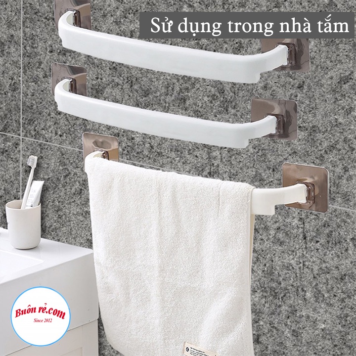 Kệ gài dép dán tường thông minh, chắc chắn – Thanh treo khăn mặt, khăn tắm đa năng, tiện lợi – 01582