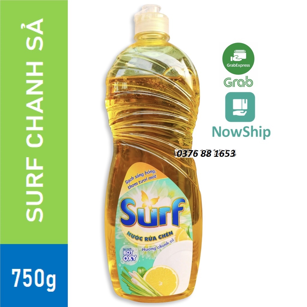 [Hoả Tốc] Nước Rửa Chén SURF Hương Tắc Dịu Nhẹ Chai 750g 750 g