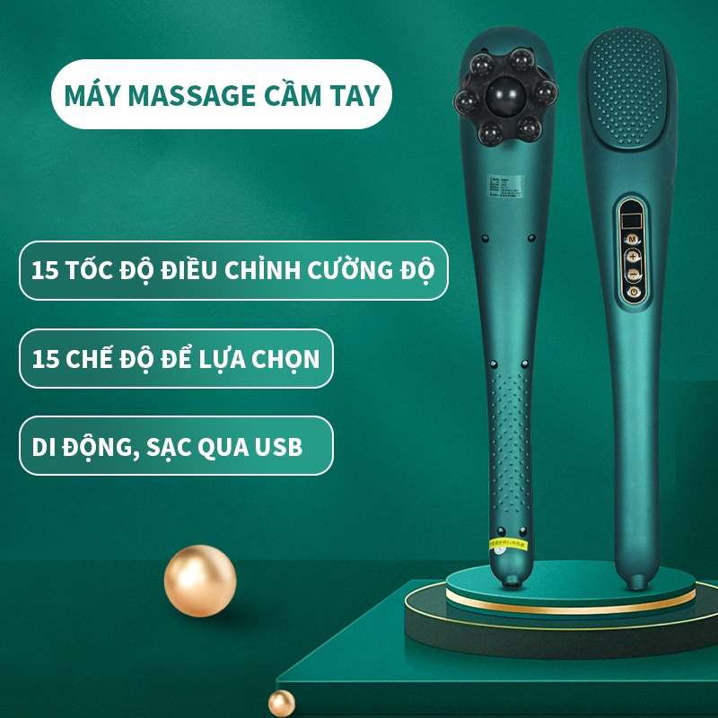 Máy Massage Cầm Tay gậy điện xoa bóp Chuyên Sâu Vai Cổ, Chân, Lưng, Tay, Giảm Đau Cứng Cơ BeautyCare