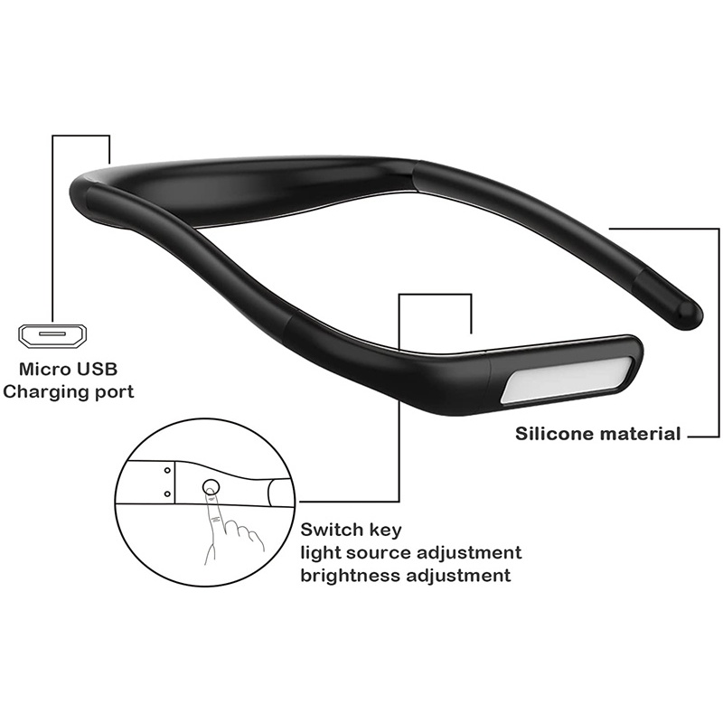 Đèn LED Đọc Sách USB Đeo Cổ Tiện Dụng Chất Lượng Cao