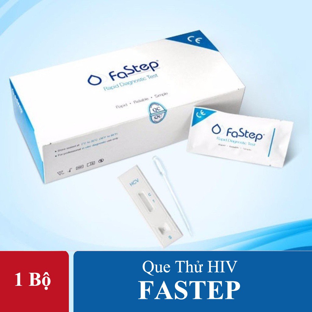 Bộ xét nghiệm nhanh HIV tại nhà FASTEP từ USA dễ làm, chính xác, bảo mật thông tin, giá rẻ - Que Test HIV tại nhà