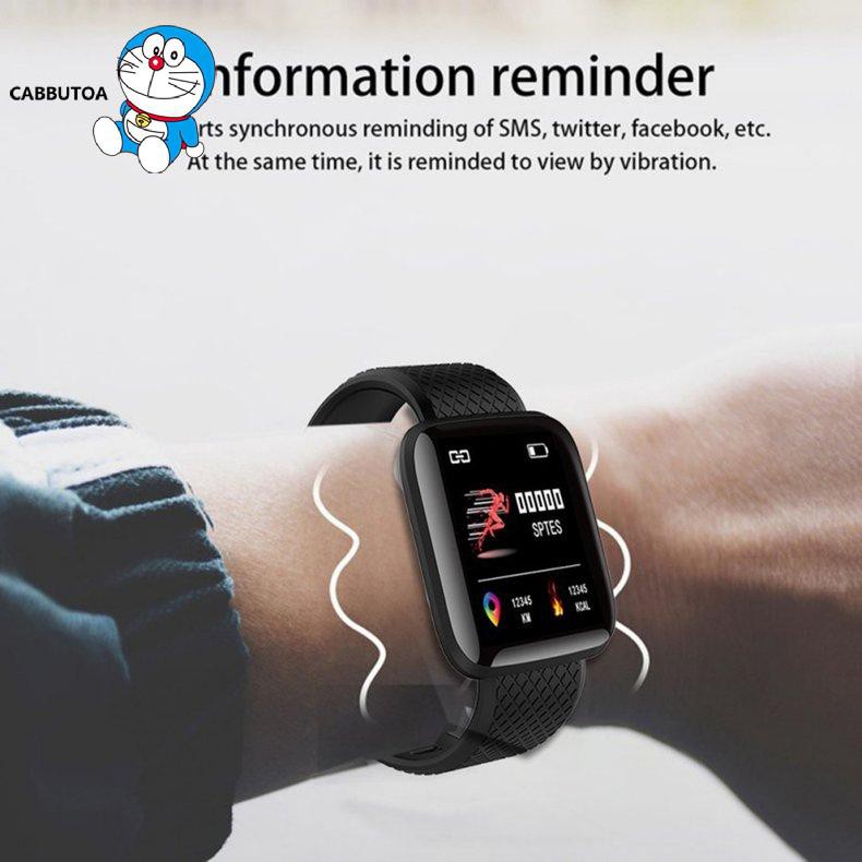 Đồng Hồ Đeo Tay Thông Minh 116 Plus 116plus Đa Năng Kèm Phụ Kiện