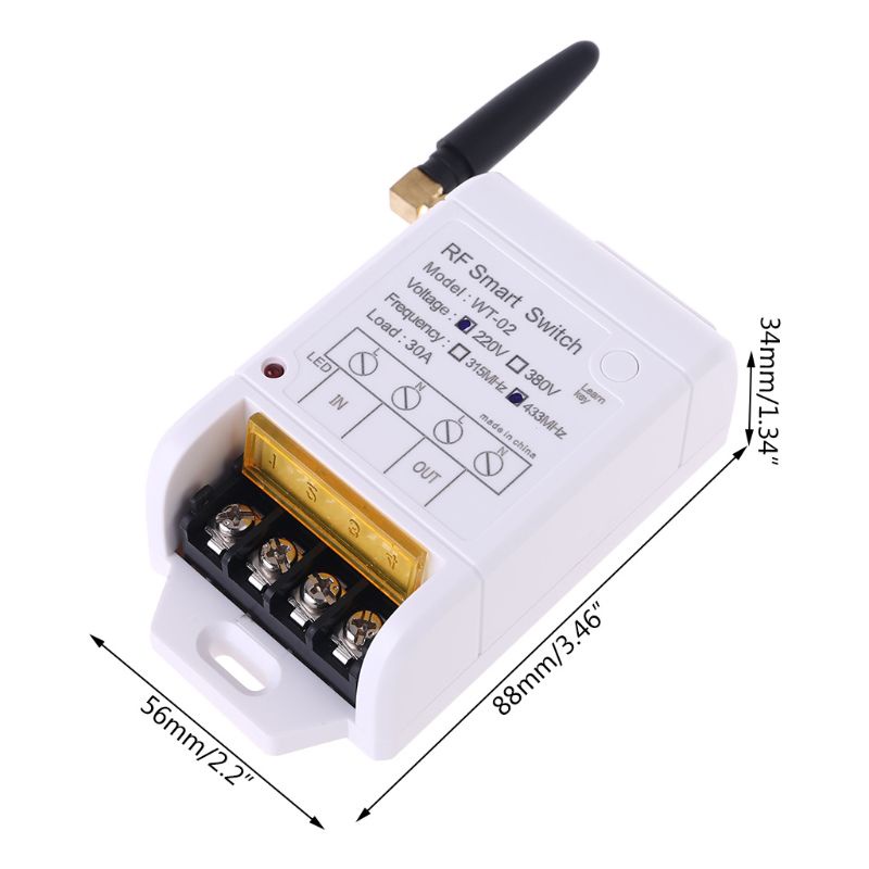 Remote Điều Khiển Không Dây 220V 380V 30A Độ Nhạy Cao