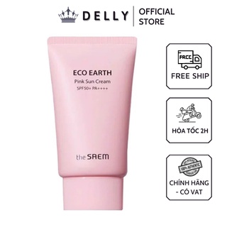 Kem Chống Nắng Hàn Quốc The Saem Eco Earth Power Sun Cream SPF50++ Ngừa tia UVA và UVB nâng tone và kiềm dầu cực tốt
