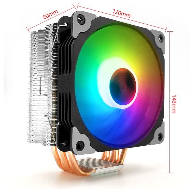 [Mã ELMS5 giảm 7% đơn 300K] Tản Nhiệt Khí, Fan CPU Coolmoon Frost X5 - Led RGB Tự Động Đổi Màu