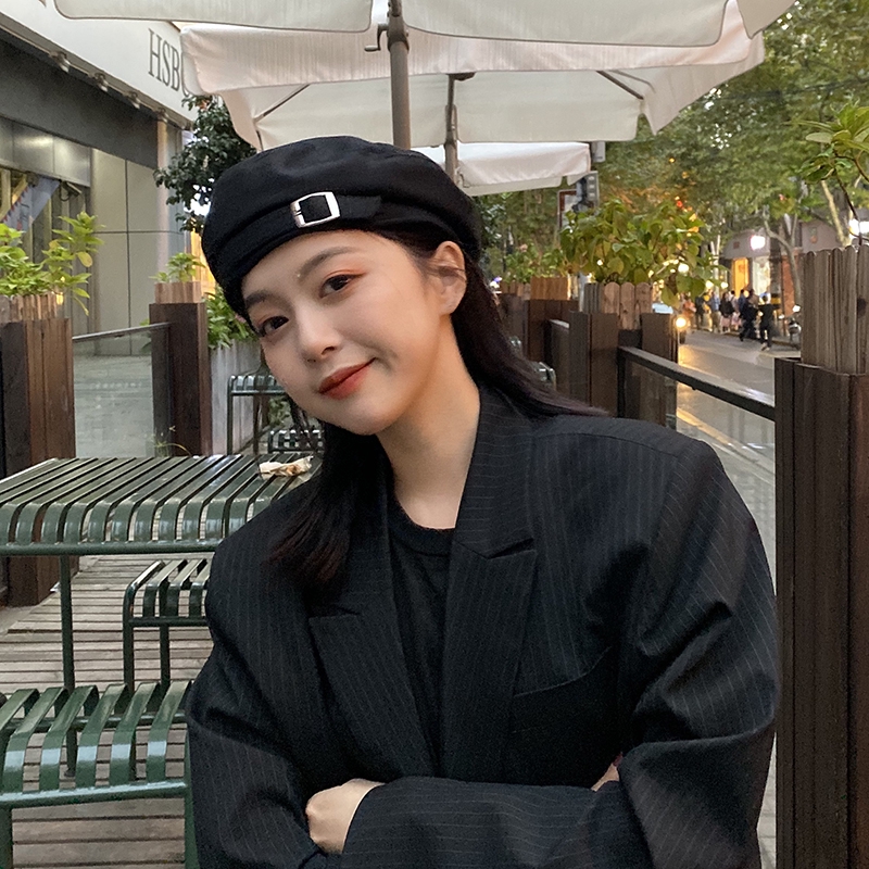 Mũ Beret Len Phong Cách Anh Quốc Thời Trang Dành Cho Nữ