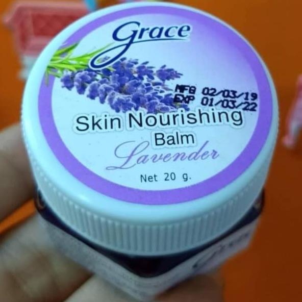 Dầu Cù Là Giúp Ngủ Ngon Ngon, Thư Giãn GRACE Skin Nourishing Balm Lavender 20g - Thái Lan
