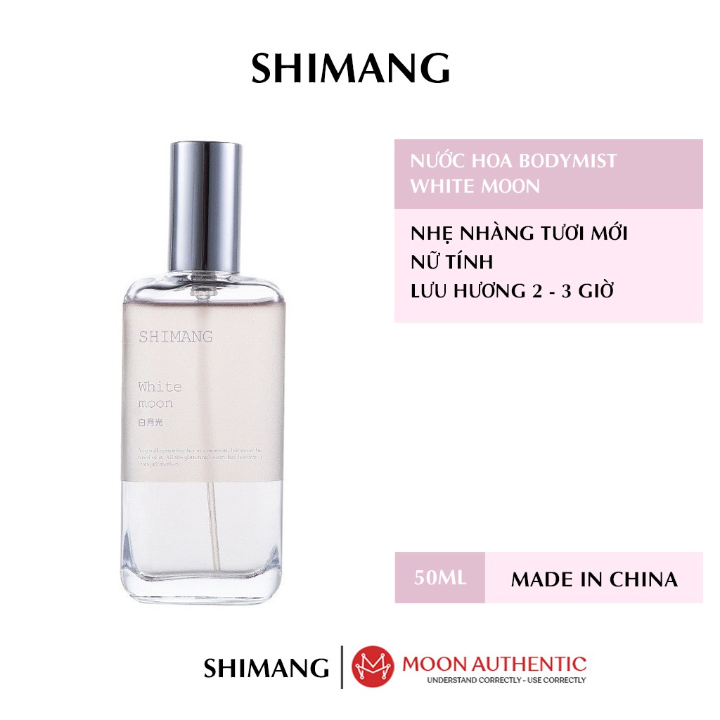 Nước Hoa Body Shimang 50ml - WHITE MOON Mùi Hương Tươi Mới