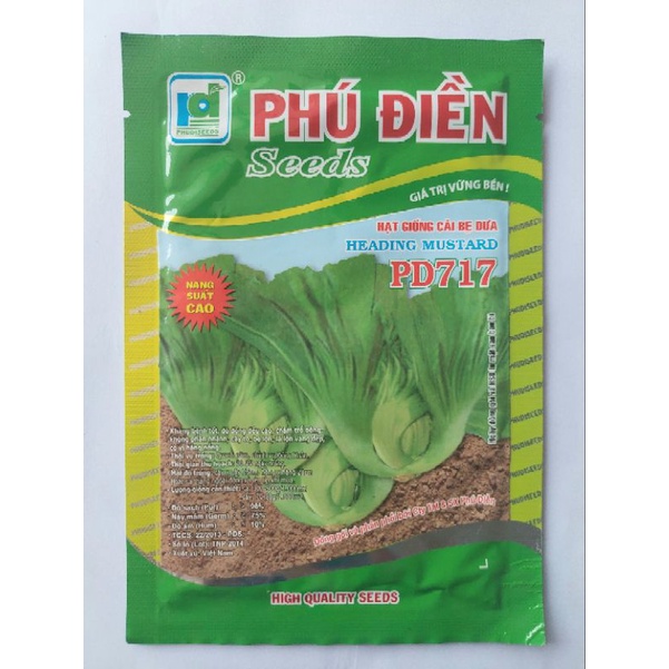HẠT GIỐNG CẢI BẸ DƯA PD717