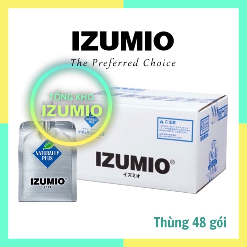 Thùng 48 gói nước giàu Hydro IZUMIO - Naturally Plus Nhật Bả