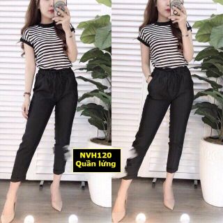 QUẦN KAKI NỮ LƯNG THUN LỬNG