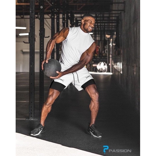 Set Áo Quần Tập Gym Nam ASRV Áo và Quần 2 lớp