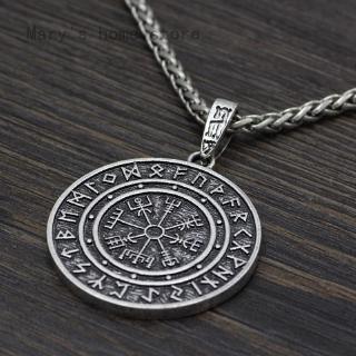 Mary 'S home Vòng cổ Mặt La Bàn Valknut Odin' S S Symbal Of Norse Runic Hợp Thời Trang