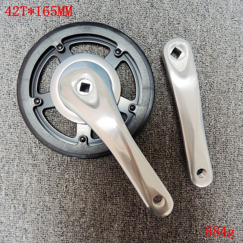 Bộ Đùi Dĩa  42 Răng ,Dài 165mm Chất Nhôm Cho Xe Đạp Fixed Gear , Tuaring