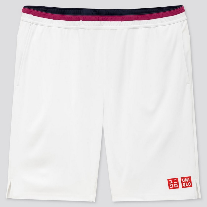 Uniqlo set bộ tennis trắng hồng vàng 417175-01+426628-00