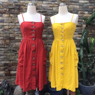 Đầm midi linen F21