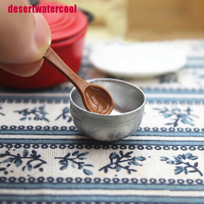 Set 2 Chén Sắt Mini 1: 12 Dùng Trang Trí Nhà Búp Bê diy