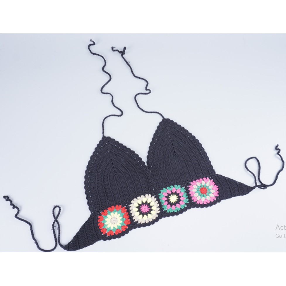 Bikini / bra len móc phối hoa siêu xinh | BigBuy360 - bigbuy360.vn