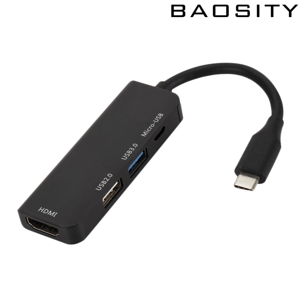 Bộ Chia Cổng Usb-C Type-C Sang Hdmi Hd 3 Trong 1 Tiện Dụng