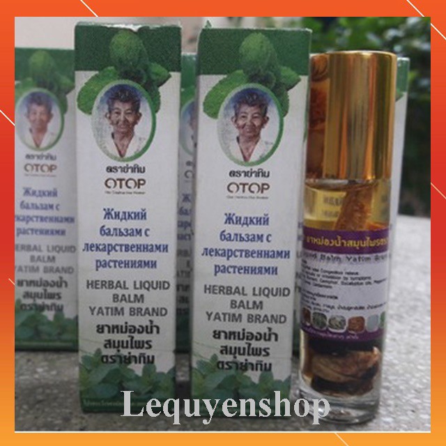 Dầu lăn thảo dược 13 vị Otop Yatim Brand Thái Lan 8ml