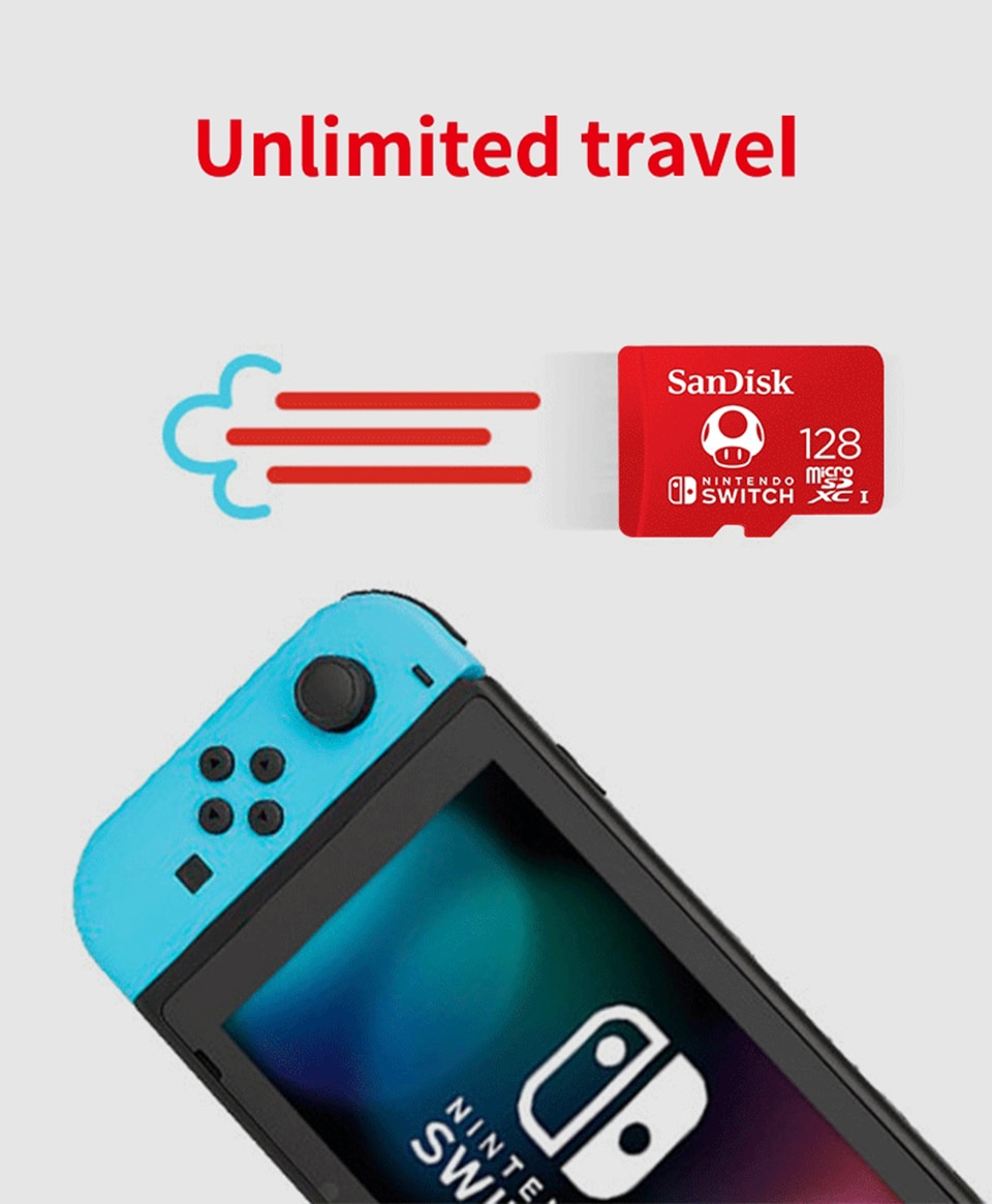 Thẻ Nhớ Sandisk 's New 128gb 64gb 256gb Microsdxc Uhs-i Cho Nintendo Switch Sd Tf U3 U1 Micro Sd | BigBuy360 - bigbuy360.vn