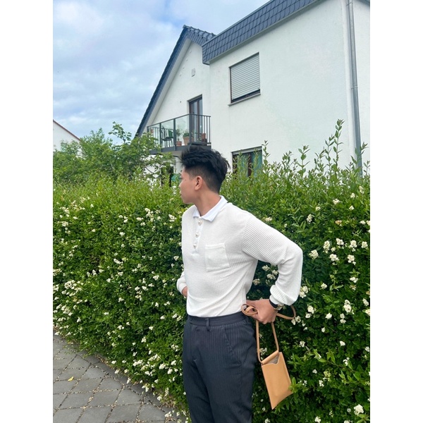 Áo Polo len tay dài