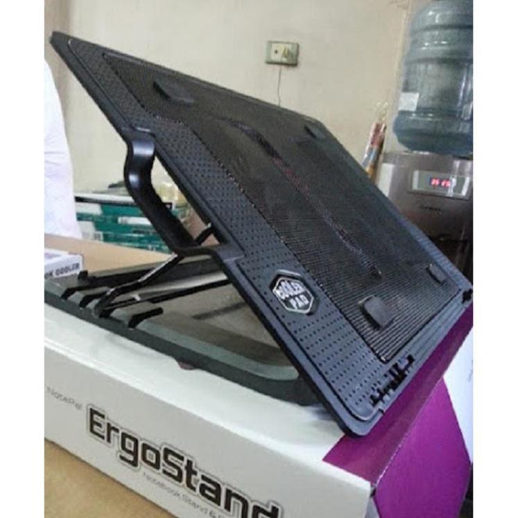 Đế quạt tản nhiệt Laptop Ergostand Nâng 45 độ - 1 Fan lớn - Có đèn led (MSP DTN95) - Đế Laptop