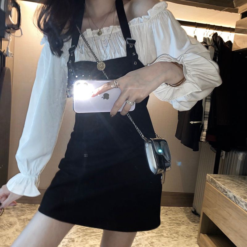 [Mã SKAMA06 giảm 8% tối đa 50K đơn 250K] Đầm váy nữ hai dây dạo phố dự tiệc tay dài Ulzzang | BigBuy360 - bigbuy360.vn