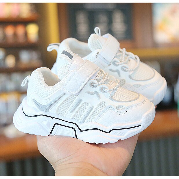 Giày thể thao cho bé hàng Quảng Châu cao cấp đế kẻ kiểu dáng thời trang cho bé trai bé gái full hộp Babybees 2026