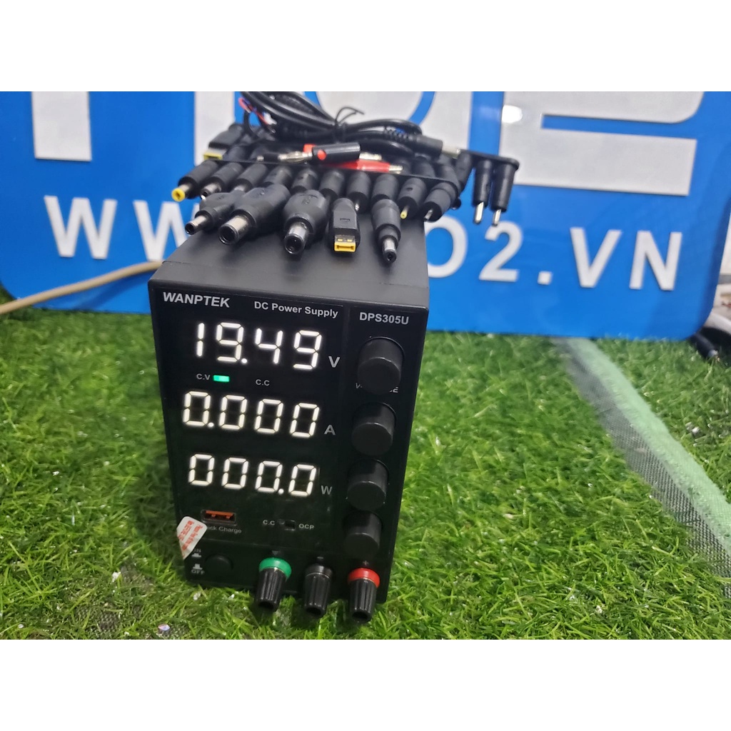 Máy cấp nguồn đa năng laptop WANPTEK DPS305U 30v 5A TẶNG 40 ĐẦU SẠC, HÀNG ĐẸP XỊN xÒ